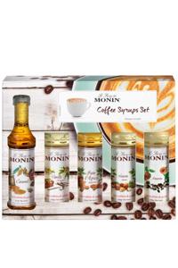 Monin Sirup Coffee Set Amaretto, Karamel, Gember, Hazelnoot, Vanille 250 ml Dessertsiroop