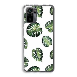 Tropische bladeren: Xiaomi Redmi Note 10 Pro Transparant Hoesje