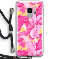 Pink Banana: Samsung Galaxy S9 Transparant Hoesje met koord