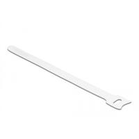 Delock Klittenband kabelbinder (l x b) 200 mm x 12 mm Wit 10 stuk(s)