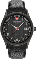 Horlogeband Swiss Military Hanowa 06-4286.13.007 Leder Zwart 22mm