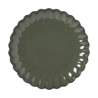 Ontbijtbord Caro - groen - ø20.4x2.4 cm