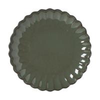Ontbijtbord Caro - groen - ø20.4x2.4 cm Ontbijtbord Caro - groen - ø20.4x2.4 cm