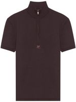 Courrèges t-shirt à logo appliqué - Marron