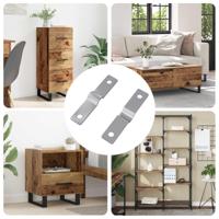 Strijkplaat 2 pcs Zilver 50 x 10 x 1,2 mm IJzer