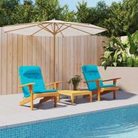 Stoelkussen 2 pcs Turquoise 58 x 77 x 4.5 cm Oxford stof Stoelkussen 2 pcs Turquoise 58 x 77 x 4.5 cm Oxford stof