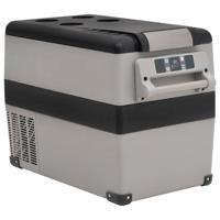 VidaXL Koelbox met handvat 35 l pp & pe zwart en wit