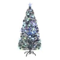 VidaXL Kerstboom met LED en standaard 180 cm glasvezel