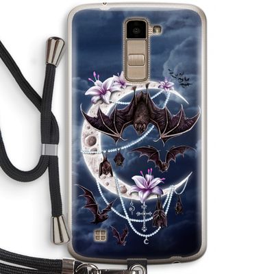 Vleermuizen Maan: LG K10 (2016) Transparant Hoesje met koord