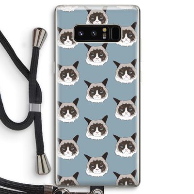 It's a Purrr Case: Samsung Galaxy Note 8 Transparant Hoesje met koord