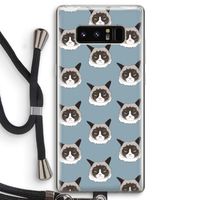 It's a Purrr Case: Samsung Galaxy Note 8 Transparant Hoesje met koord