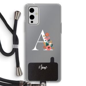 Pink Bouquet: OnePlus 9 Transparant Hoesje met koord