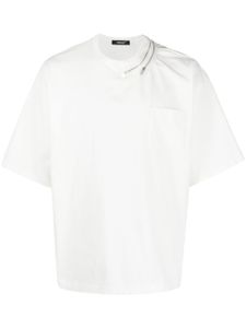 Undercover t-shirt en coton à détails de zips - Blanc