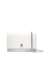 Alexander McQueen petit sac porté épaule Skull - Blanc