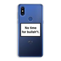 No time: Xiaomi Mi Mix 3 Transparant Hoesje