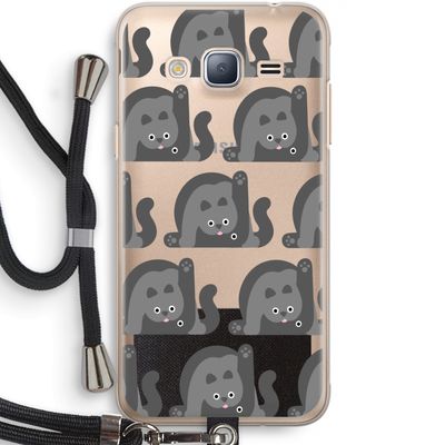 Cats: Samsung Galaxy J3 (2016) Transparant Hoesje met koord
