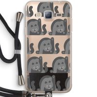 Cats: Samsung Galaxy J3 (2016) Transparant Hoesje met koord