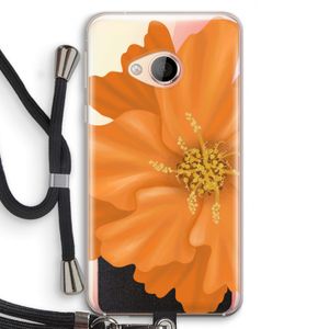 Orange Ellila flower: HTC U Play Transparant Hoesje met koord