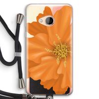 Orange Ellila flower: HTC U Play Transparant Hoesje met koord