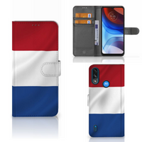 Motorola Moto E7i Power | E7 Power Bookstyle Case Nederlandse Vlag
