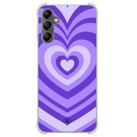 Samsung Galaxy A14 shockproof hoesje - Hart swirl paars