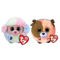 Ty - Knuffel - Teeny Puffies - Rainbow Poodle & Mandarin Dog - thumbnail