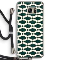 Moroccan tiles: Samsung Galaxy S7 Edge Transparant Hoesje met koord