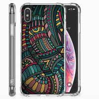 Apple iPhone X | Xs Doorzichtige Silicone Hoesje Aztec