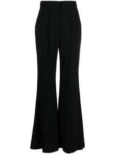 Elie Saab pantalon évasé en crêpe - Noir