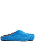 Marni chaussons Fussbett Sabot en raphia - Bleu - thumbnail