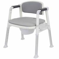 Commode - Douche-/Toiletstoel | Kies uw kleur : Grijs | MultiMotion
