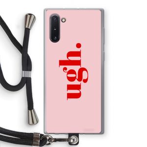 Ugh: Samsung Galaxy Note 10 Transparant Hoesje met koord