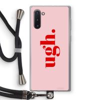 Ugh: Samsung Galaxy Note 10 Transparant Hoesje met koord