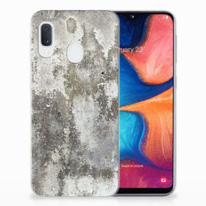 Samsung Galaxy A20e TPU Siliconen Hoesje Beton Print