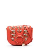 See by Chloé mini Hana leather crossbody bag - Orange - thumbnail