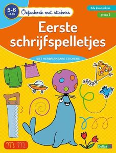 Deltas Oefenboek met stickers - Eerste schrijfspelletjes (5-6 j.)