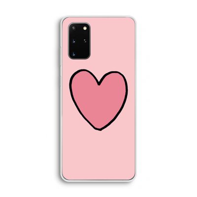 Hartje: Samsung Galaxy S20 Plus Transparant Hoesje