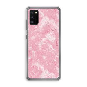 Abstract Painting Pink: Samsung Galaxy A41 Transparant Hoesje
