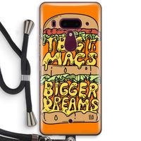 Big Macs Bigger Dreams: HTC U12+ Transparant Hoesje met koord