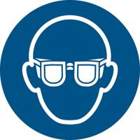 Pictogram djois oogbescherming verplicht bl