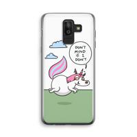 Unicorn: Samsung Galaxy J8 (2018) Transparant Hoesje - thumbnail