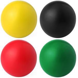 Anti stressballen Relaxman kleurenmix - 4x stuks - Dia 6 cm - Mindfullness - Ontspanning artikelen