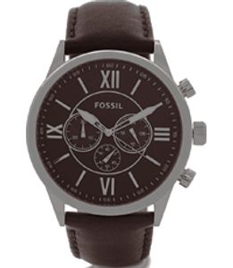 Horlogeband Fossil BQ2087 Leder Bruin 26mm