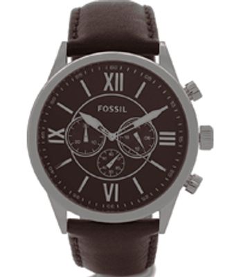 Horlogeband Fossil BQ2087 Leder Bruin 26mm