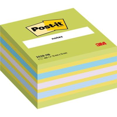 Memoblok Post-it 2028 76x76mm kubus assorti Memoblok Post-it 2028 76x76mm kubus assorti