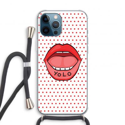 Yolo Denise: iPhone 12 Pro Transparant Hoesje met koord