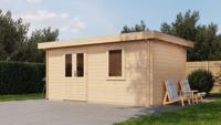 Lugarde Select Blokhut Zevenaar 500x300cm - Onbehandeld- Plat dak- - Lugarde Select