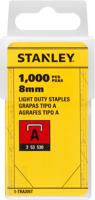 Stanley nietjes type A, 8 mm, doos van 1.000 nietjes