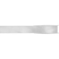Hobby/decoratie satijnen lint - wit - 1 cm x 25 meter - cadeauverpakking - polyester