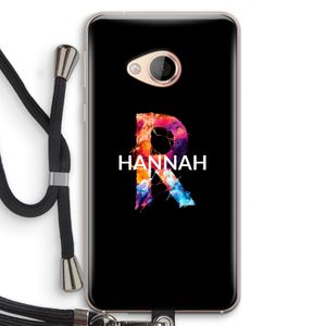 Abstract Spectrum: HTC U Play Transparant Hoesje met koord